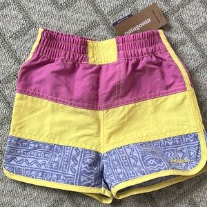 NWT Girls Patagonia Board Shorts 3T